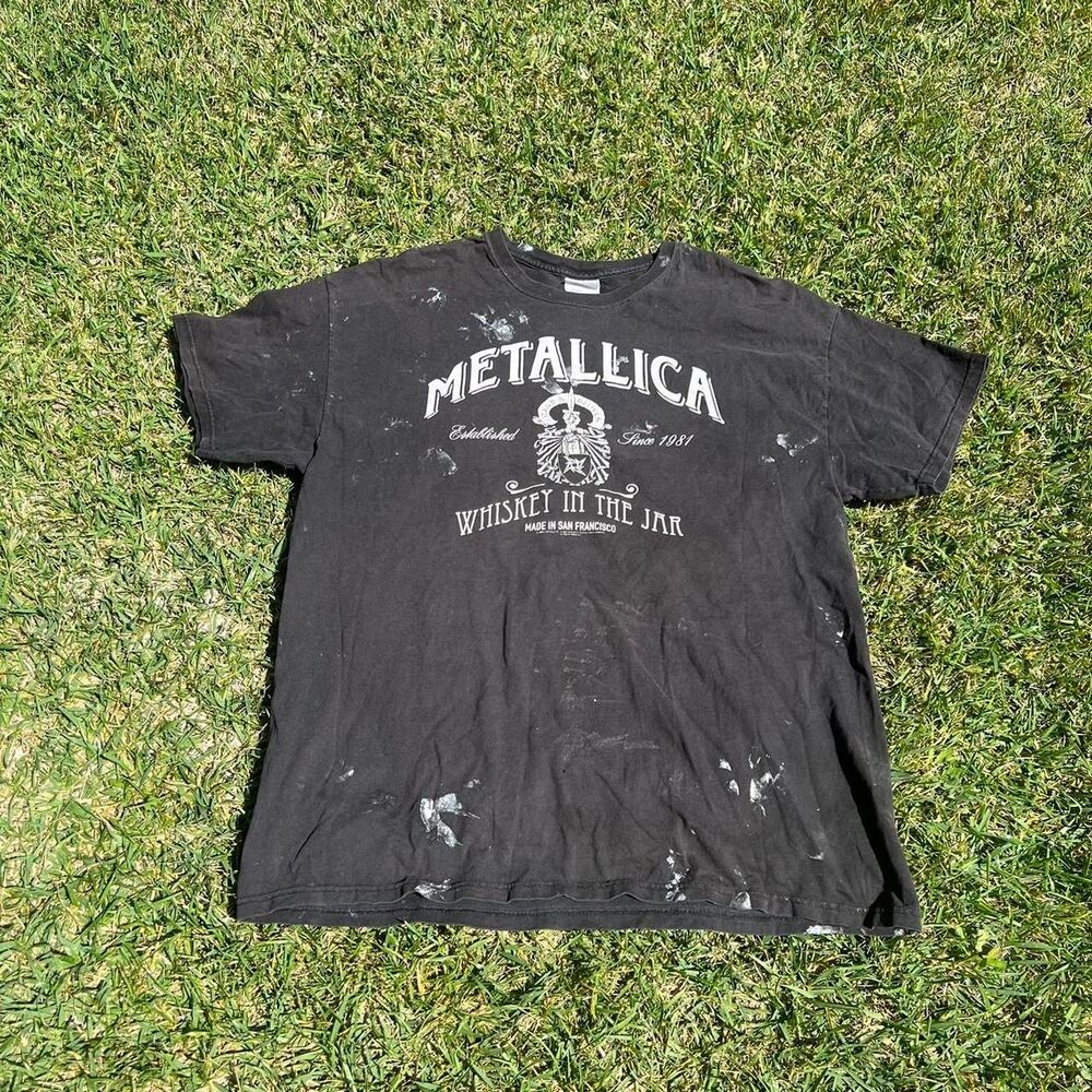 2005 Metallica Whiskey In the Jar distressed tee mens size XL